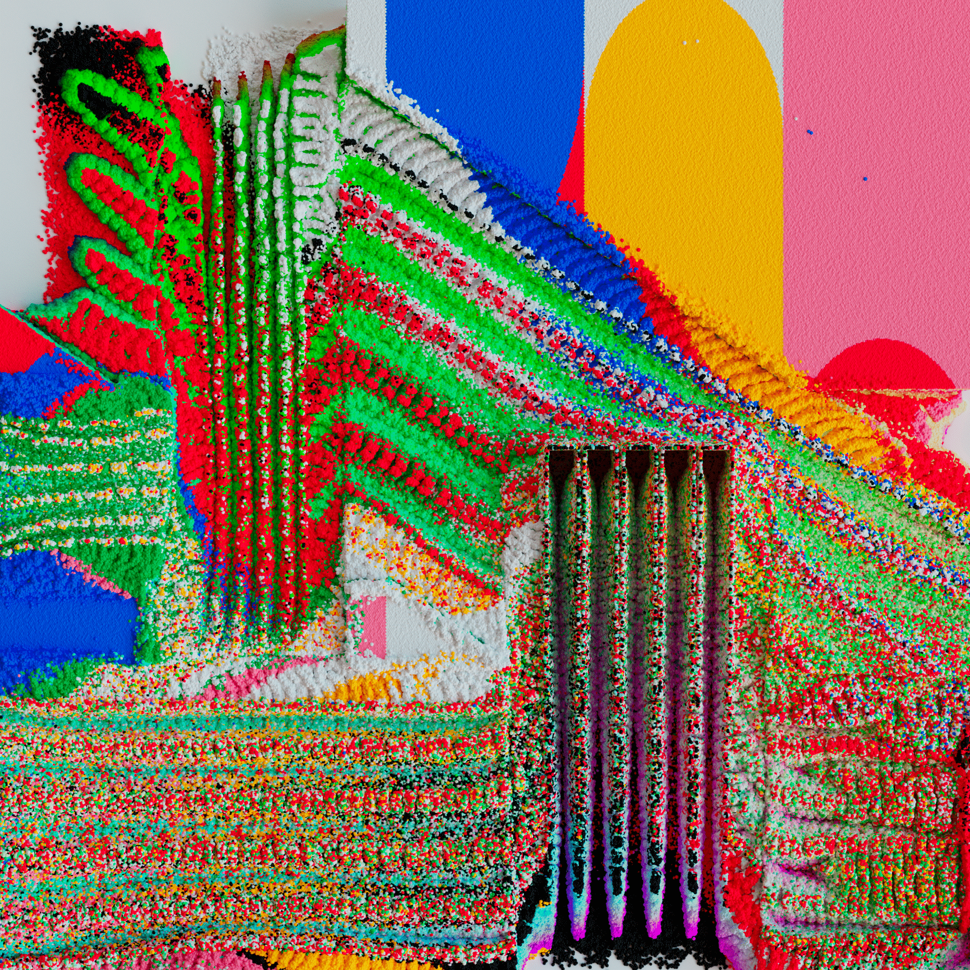 Sand Square_gif 05 Coloured Sand Gif